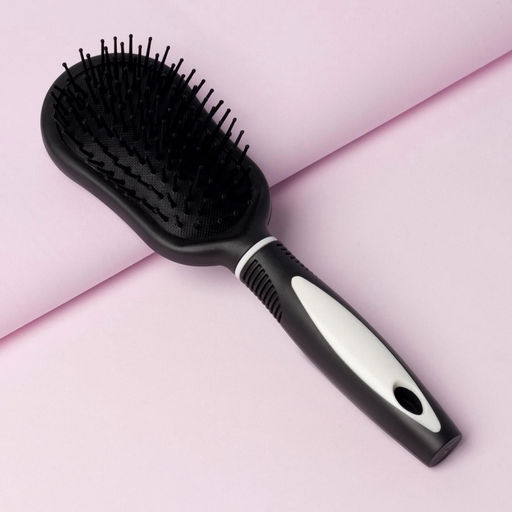 Цена за 3 шт. Расчёска массажная, 7×24(±1) см, чёрная