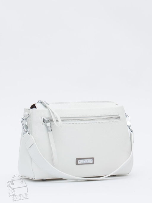 Сумка женская кожаная 1025CH white Polina&Eiterou