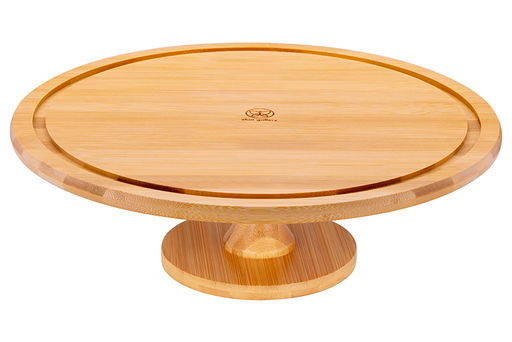 Блюдо сервировочное на ножке 31,5*31,5*28,5 см + стеклянная крышка - Elan gallery фото 11