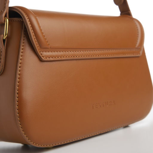 Сумка женская TEXTURA, мессенджер, средний размер, цвет рыжий  фото 4