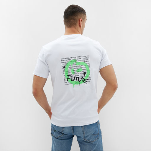 Футболка мужская MINAKU Future белая, р-р 56