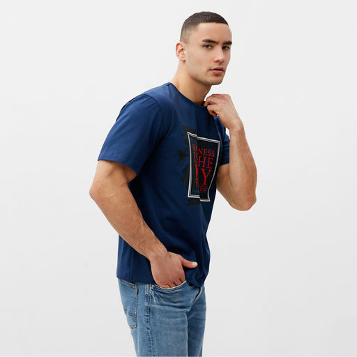 Футболка мужская MINAKU "Key" цвет синий, р-р 52