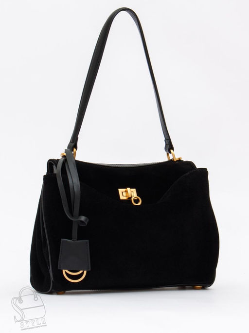 Сумка женская кожаная 1001MF black Polina&Eiterou