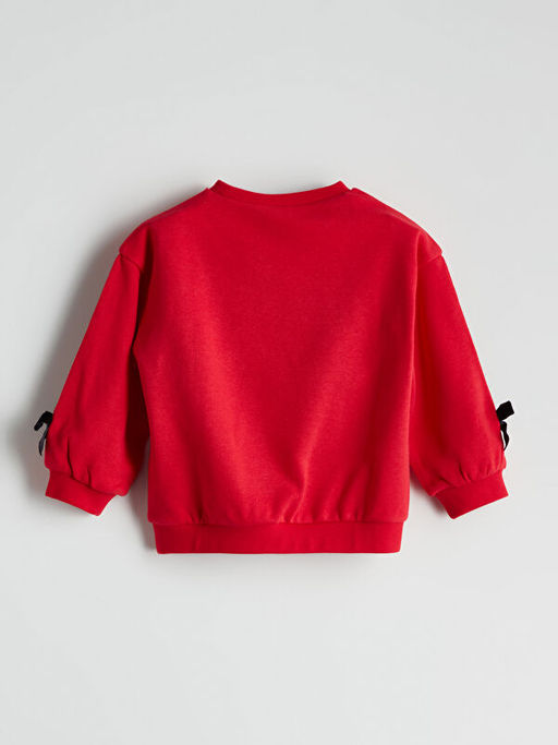 Minnie Mouse Bask?l? K?z ?ocuk Sweatshirt