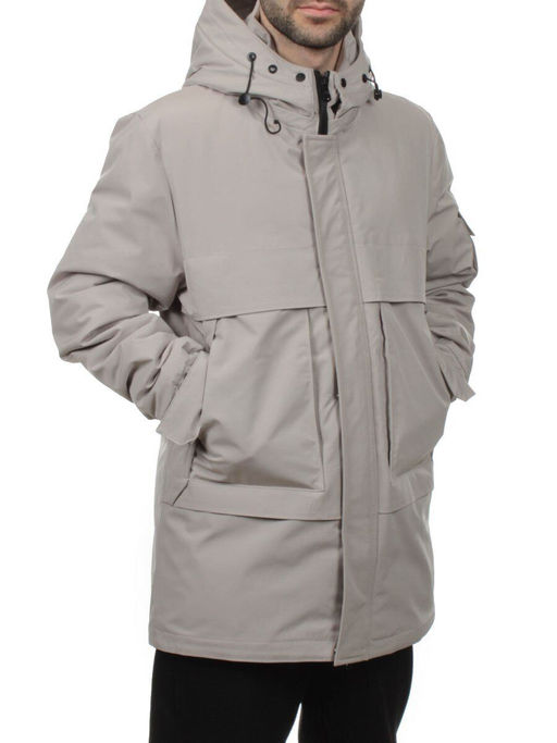 8896 BEIGE Куртка мужская зимняя облегченная (130 гр. холлофайбер) - Fashion фото 5
