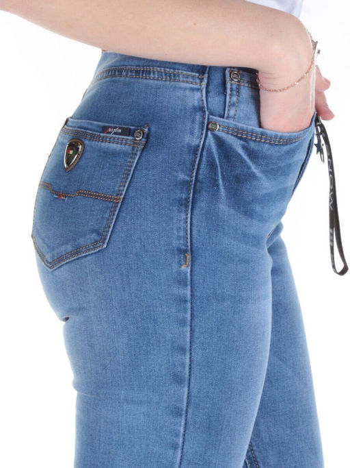 T088 Джинсы зауженные женские BG - Фабричный китай фото 5