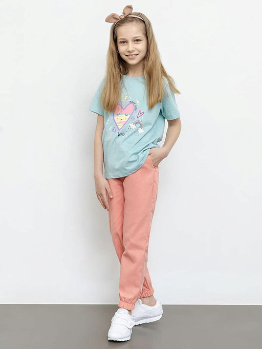 Текстильные брюки для девочек