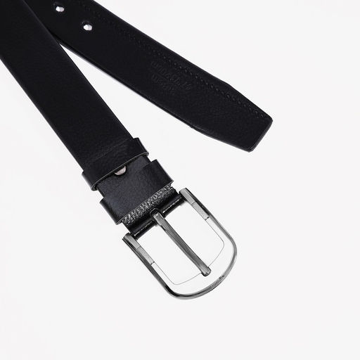 Ремень мужской, ширина 3.5 см, винт, пряжка металл, цвет чёрный - Simaland фото 2