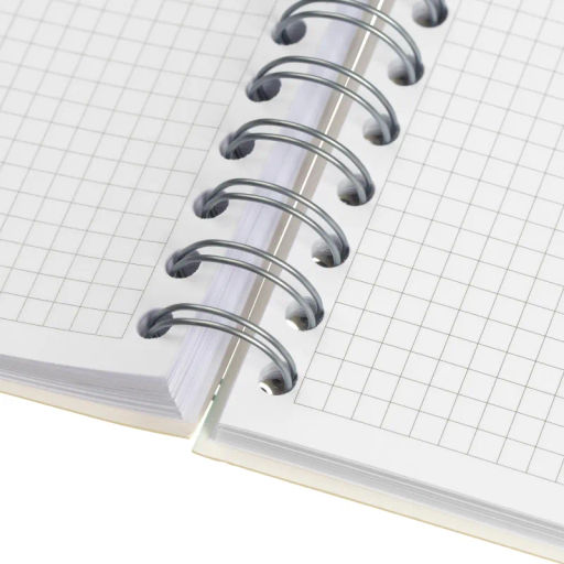 Тетрадь общая А5 Attache Miss Office 128л клетка гребень голубой с серебром