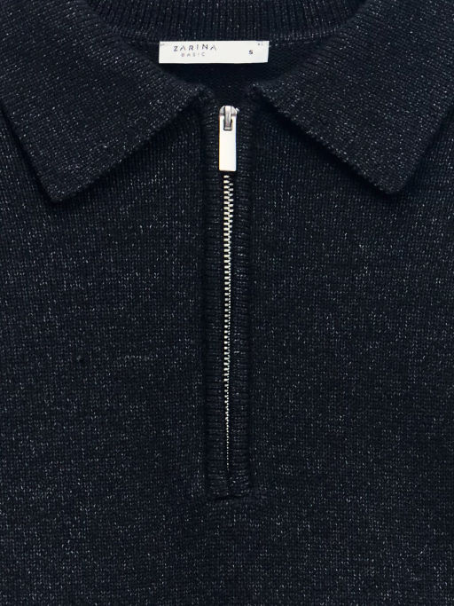 Джемпер поло с молнией / Zarina