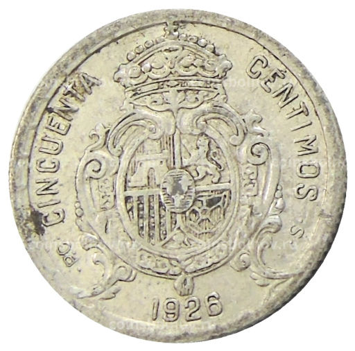 50 сентимо 1926 года Испания