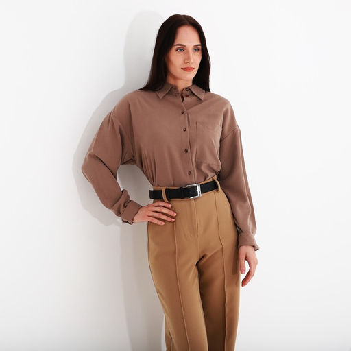 Ремень женский, ширина 3.5 см, винт, пряжка металл, цвет чёрный - Simaland фото 3