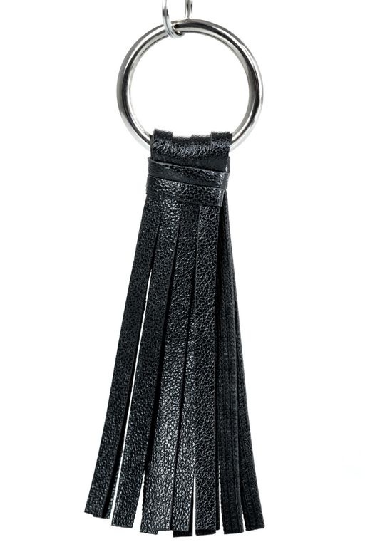 Зажимы для сосков TOYFA Theatre с кисточками, черные