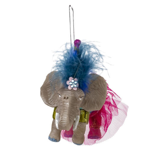 Украшение новогоднее "Слон", L11 W7 H11,5 см