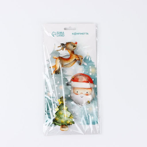 Формы для выпечки новогодние Волшебство, 3 шт.