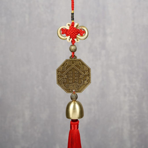 Цена за 2 шт. Колокольчик металл Монета Инь-ян 1 колокол d=2,5 см 35х5,3х2,7 см - Simaland фото 3