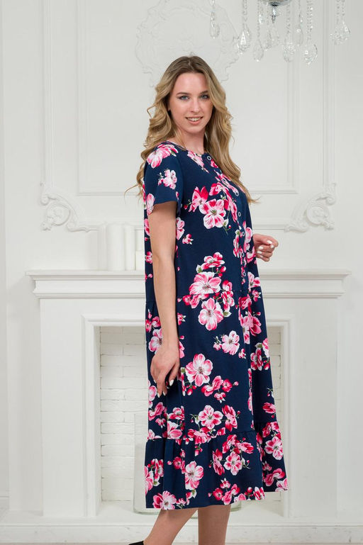 Платье женское из кулирки Кармелита яблоневый цвет - Амадэль фото 9