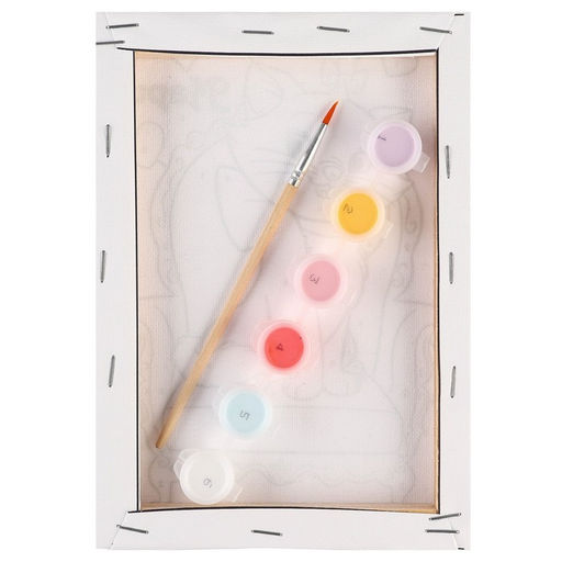 Картина по номерам для детей Кошечка Мари, 21?15 см, Коты Аристократы