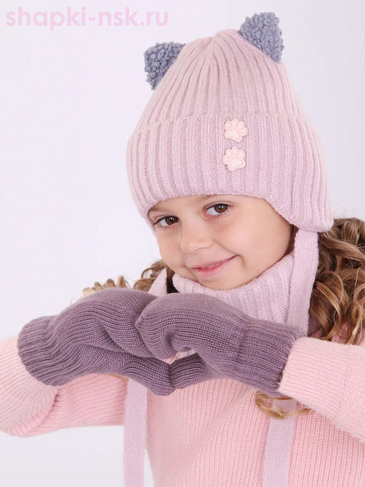 845-TM шерсть (р-р 16/9-10 лет) Варежки - Теплыши фото 2