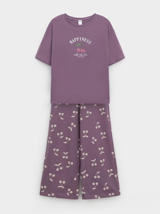 МП 1657/сливовый 3211 Н067.1 пижама для дев