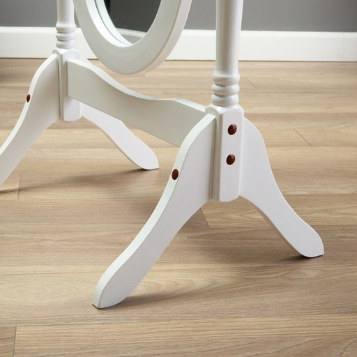 Зеркало напольное «Клик Мебель. Псише», 58×41×142 см, цвет белый