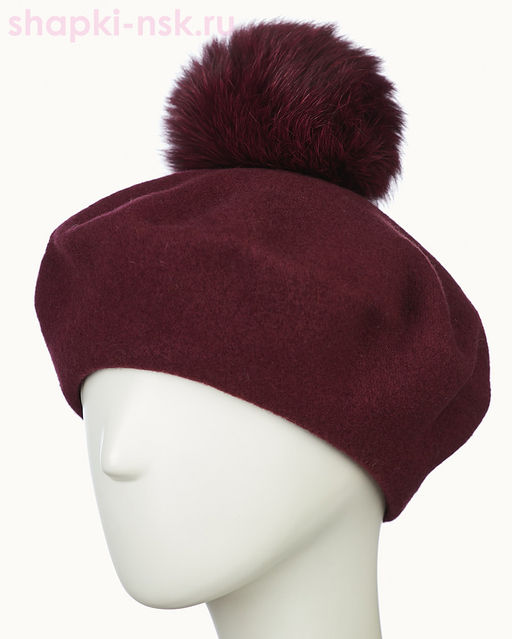 Берет фетр флис Помпон 115 Берет женский флис (58-59) - Tonak фото 35