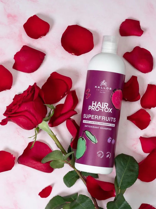 Шампунь с антиоксидантами Суперфрукты БЕЗ силиконов 1000 мл . NEW - Kallos cosmetics фото 4