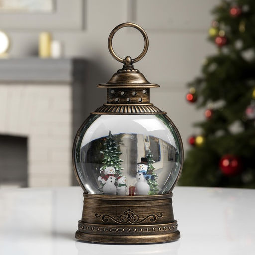 Светодиодная фигура «Семья снеговиков» 12×20.5×7.8 см, пластик, от батареек АААх3, свечение тёплое белое