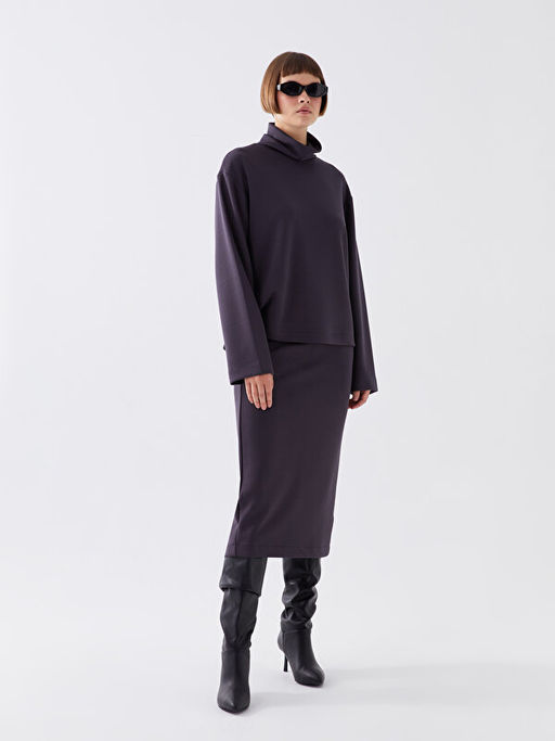 Kad?n Dar Fit D?z Etek