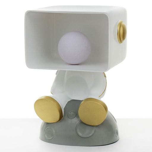 Лампа настольная «Космик», светодиодная, 3Д, ночник, USB, серая, 35×25×47 см