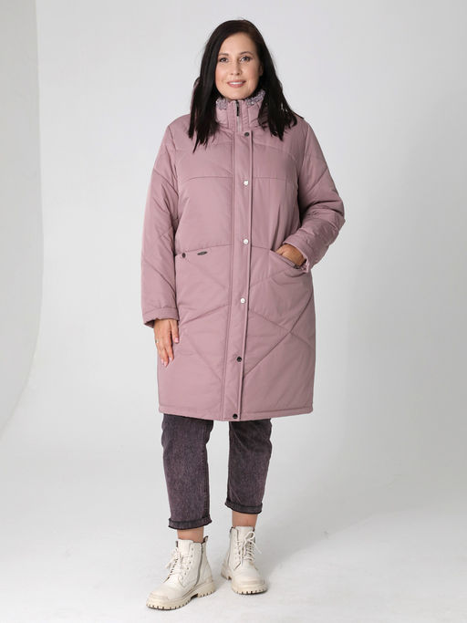 24420 Пальто черный - Dizzyway фото 6