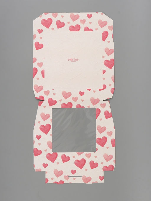 Цена за 5 шт. Коробка складная «Воздушные сердца», 20 × 20 × 4 см