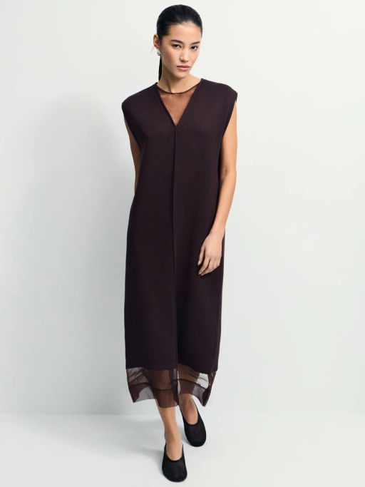 Платье миди с вискозой в составе / Zarina  фото 3