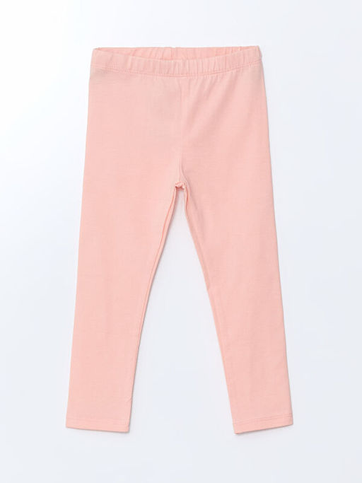 Bisiklet Yaka Bask?l? K?z ?ocuk Tayt 2li