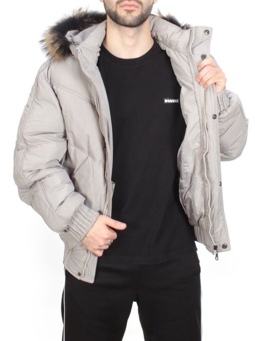 10130 GRAY Куртка мужская зимняя (200 гр. холлофайбер) CUDRSAR