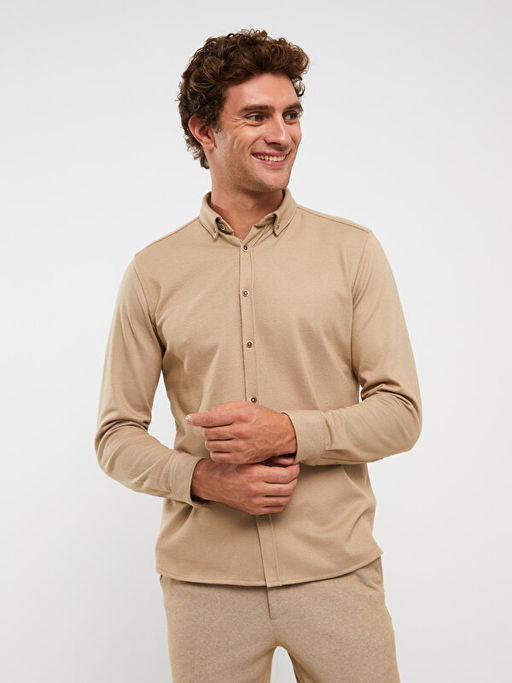 Slim Fit Uzun Kollu Erkek G?mlek