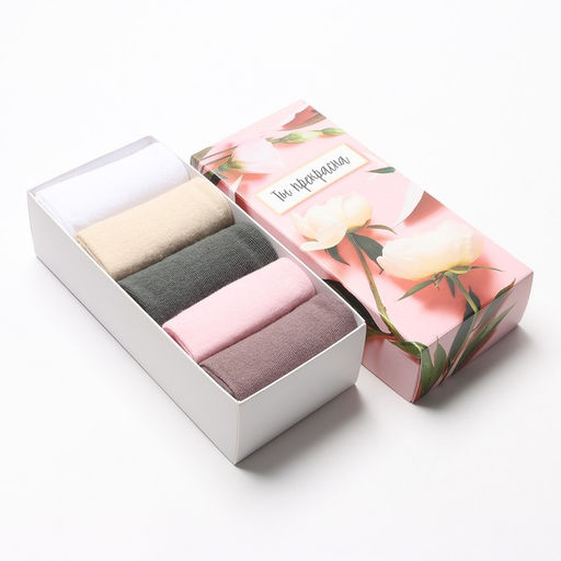 Носки женские KAFTAN «Ты прекрасна», набор 5 пар, р. 36-39 (23-25 см)