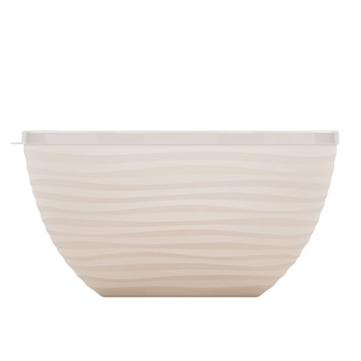 Цена за 2 шт. Чаша "Оазис" 2,5л (с крышкой) (бежевый) М8403