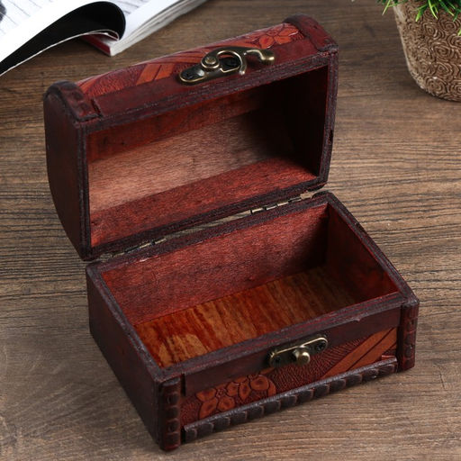 Шкатулка для украшений «Сундучок. Цветущий бамбук», дерево, 8.5×11.8×8.5 см