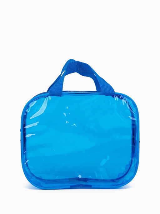 Косметичка-сумка на молнии для бассейна, с ручками, /голубая