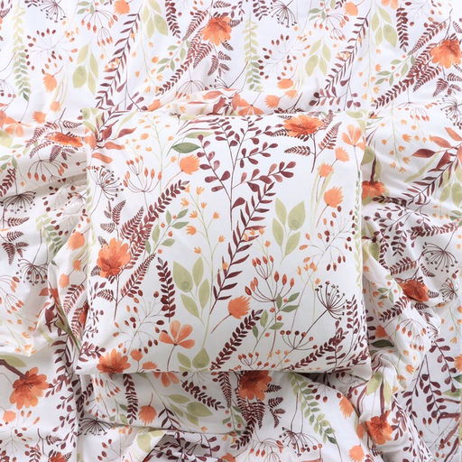 Постельное бельё Этель 1.5 сп Summer bloom 143*215 см,150*214 см, 70*70 см-2 шт, поплин 125 г/м2, хл 100%  фото 4