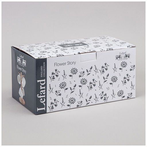 НАБОР КРУЖЕК LEFARD FLOWERS STORY НА ДЕРЕВ. ПОДСТАВКЕ 4 ШТ. 11*8*9,5 СМ 275 МЛ  фото 2