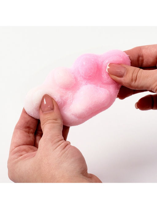 Сквиш антистресс - игрушка «Лапка», с пушистой посыпкой, МИКС