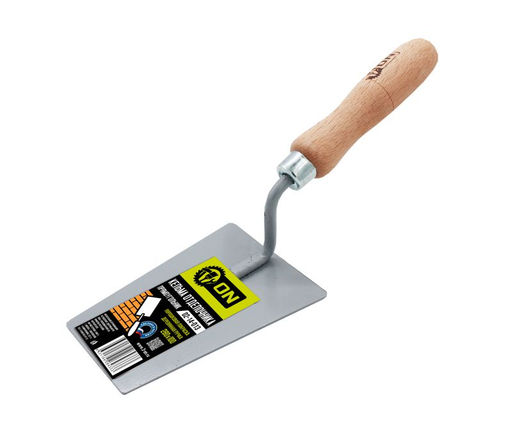 Кельма отделочника (прямоугольник), порошковая покраска, деревянная ручка, 280 х 100 мм 02-14-013