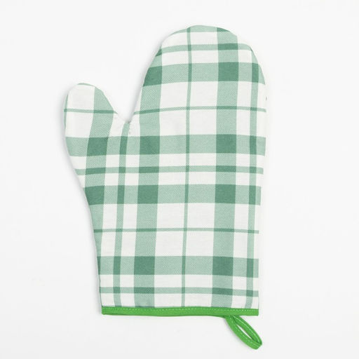 Варежка-прихватка Этель Eucalyptus (клетка) 20х27см,100% хлопок, саржа 190 гр/м2  фото 2