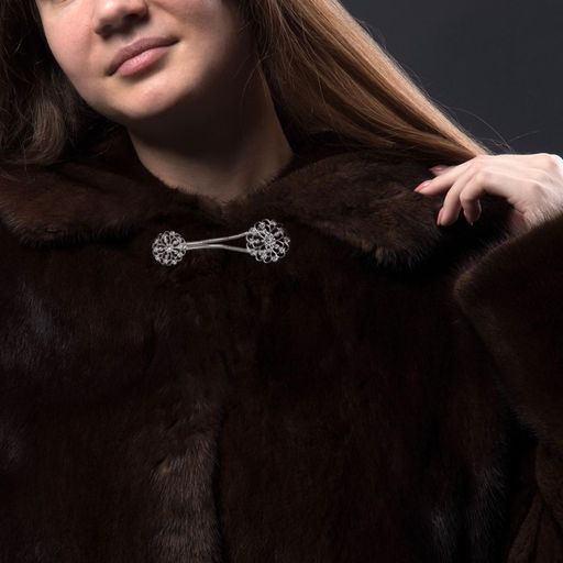 Цена за 2 шт. Декоративная застёжка Круг 9,5 3 см, цвет серебряный - Арт узор фото 7