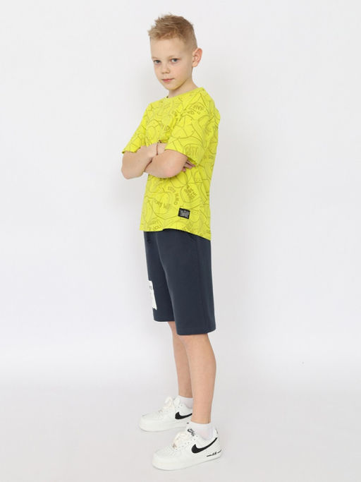 CRB wear/CSJB 63749-36-393 Футболка для мальчика,лайм/Ex.Cherubino  фото 4