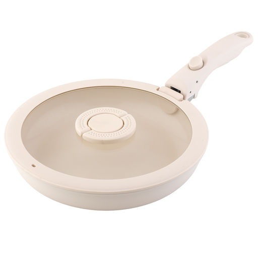 Набор посуды для приготовления со съемной ручкой smart ceramic, 7 предметов, цвета топленого молокатермо