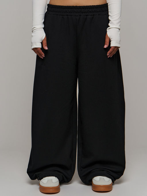 Утепленные брюки с начесом футер багги - Nota bene фото 8