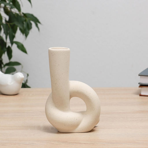 Ваза Узел, 11?5?18 см, керамика, белая - Take it easy фото 3